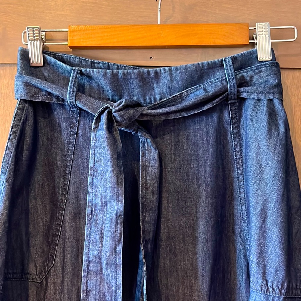 Talbots 6P Denim A Line Skirt